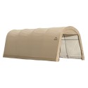 ShelterLogic 10x20x8 ft Round Style Auto Shelter - Sandstone (62684)