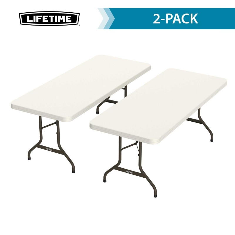 Lifetime 6-foot Folding Table 2 pack - Almond (80889)