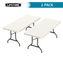 Lifetime 6-foot Folding Table 2 pack - Almond (80889)