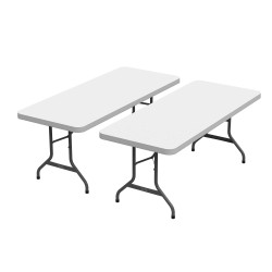 Lifetime 6-foot Folding Table 2 pack - White Granite (80890)