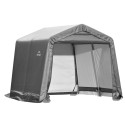 ShelterLogic 10×10×8 Peak Style Storage Shed - Grey (70333)