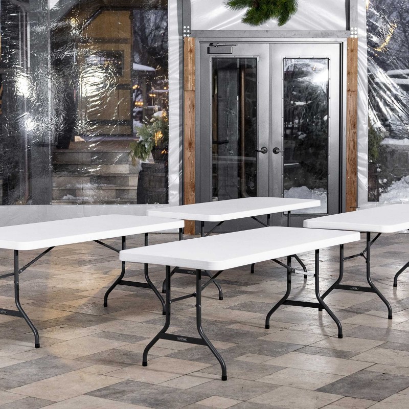 Lifetime 6-foot Folding Table 2 pack - White Granite (80890)