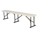 Lifetime 6-Foot Fold-In-Half Bench 2 pack - Almond (80843)