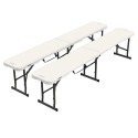 Lifetime 6-Foot Fold-In-Half Bench 2 pack - Almond (80843)
