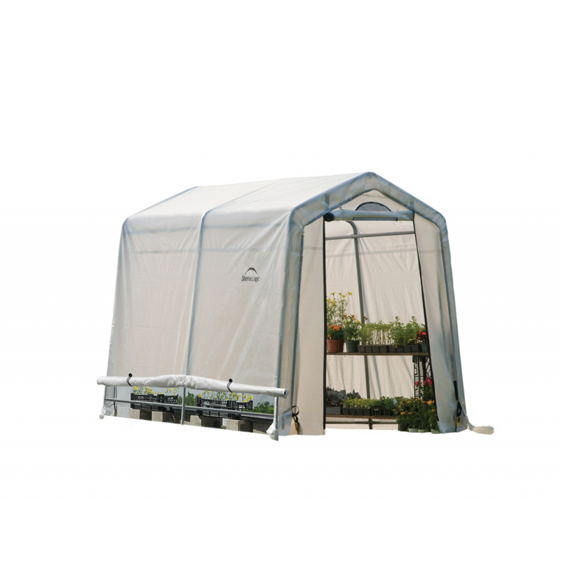 ShelterLogic 6x8x6 Rib Peak Style Greenhouse Kit Translucent (70652)