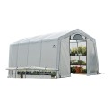 ShelterLogic 10x20x8 ft Rib Peak Style Greenhouse Translucent - Black (70652)