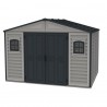 DuraMax 10x8 WoodBridge II Vinyl Storage Shed Kit w/ Floor - Gray (20225) DuraMax 10x8 WoodBridge II Vinyl Storage Shed Kit w/ Floor - Gray (20225)