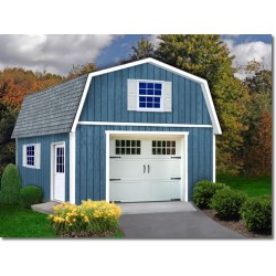 Best Barns Jefferson 16x24 Wood Garage Kit - All Pre-Cut (jefferson_1624)