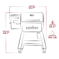 Louisiana Grills 800 Black Label Series Grill with Wifi Control (10638)
