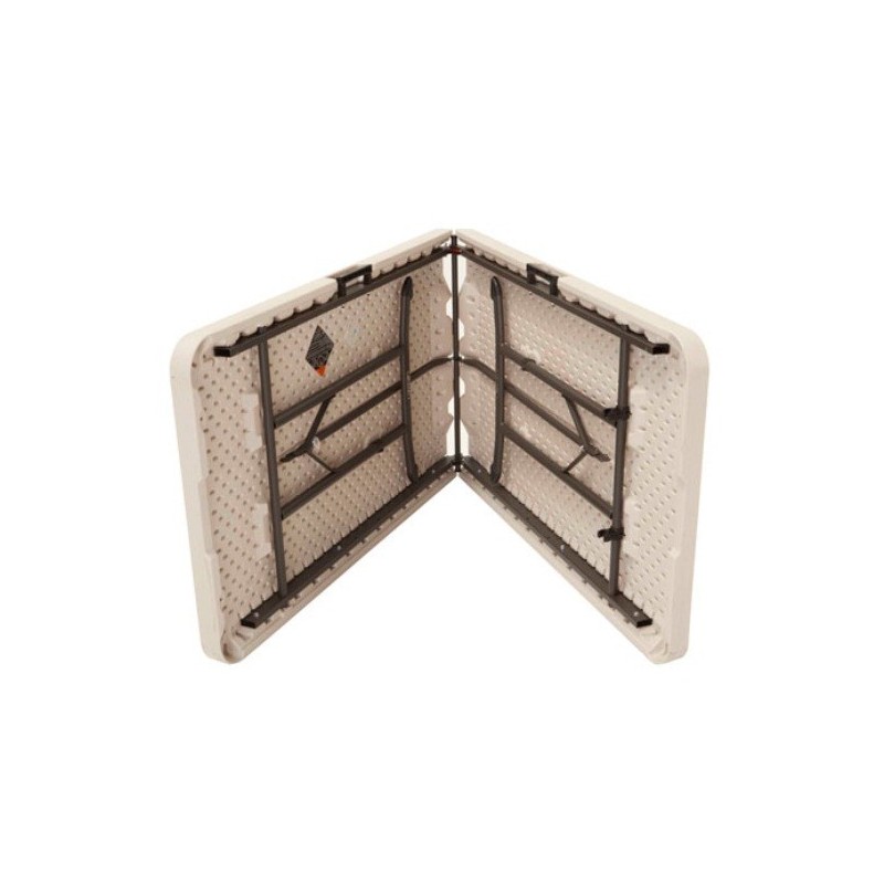 Lifetime 8 ft. Commercial Fold-In-Half Table with Handle - Almond (80175)