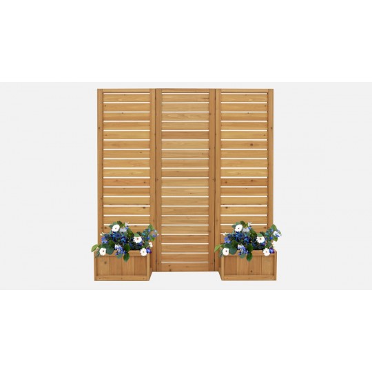 Yardistry 5' x 5' Wood Privacy Screen YM11703 - The Home Depot