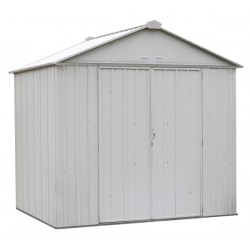 Arrow 8x7 Ezee Storage Shed Kit - High Gable, 72 In Walls, Vents - Cream (EZ8772HVCR)