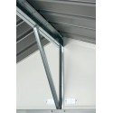 Arrow 10x8 Ezee Storage Shed Kit - Extra High Gable, 72 in Walls, Vents, Charcoal - (EZ10872HVCC) Arrow 10x8 Ezee Storage Shed Kit - Extra High Gable, 72 in Walls, Vents, Charcoal - (EZ10872HVCC)