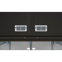 Arrow 10x8 Ezee Storage Shed Kit - Extra High Gable, 72 in Walls, Vents, Charcoal - (EZ10872HVCC) Arrow 10x8 Ezee Storage Shed Kit - Extra High Gable, 72 in Walls, Vents, Charcoal - (EZ10872HVCC)