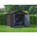 Arrow 10x8 Ezee Storage Shed Kit - Extra High Gable, 72 in Walls, Vents, Charcoal - (EZ10872HVCC) Arrow 10x8 Ezee Storage Shed Kit - Extra High Gable, 72 in Walls, Vents, Charcoal - (EZ10872HVCC)