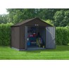 Arrow 10x8 Ezee Storage Shed Kit - Extra High Gable, 72 in Walls, Vents, Charcoal - (EZ10872HVCC) Arrow 10x8 Ezee Storage Shed Kit - Extra High Gable, 72 in Walls, Vents, Charcoal - (EZ10872HVCC)