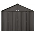 Arrow 10x8 Ezee Storage Shed Kit - Extra High Gable, 72 in Walls, Vents, Charcoal - (EZ10872HVCC)