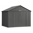 Arrow 10x8 Ezee Storage Shed Kit - Extra High Gable, 72 in Walls, Vents, Charcoal - (EZ10872HVCC) Arrow 10x8 Ezee Storage Shed Kit - Extra High Gable, 72 in Walls, Vents, Charcoal - (EZ10872HVCC)
