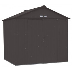 Arrow 8x7 Ezee Storage Shed Kit - High Gable, 72 In Walls, Vents - Charcoal (EZ8772HVCC)