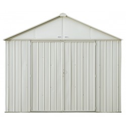 Arrow 10x8 Ezee Storage Shed Kit - Extra High Gable, 72 in Walls, Vents, Cream - (EZ10872HVCR)