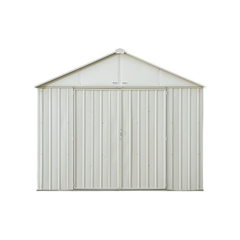 Arrow 10x8 Ezee Storage Shed Kit - Extra High Gable, 72 in Walls, Vents, Cream - (EZ10872HVCR)
