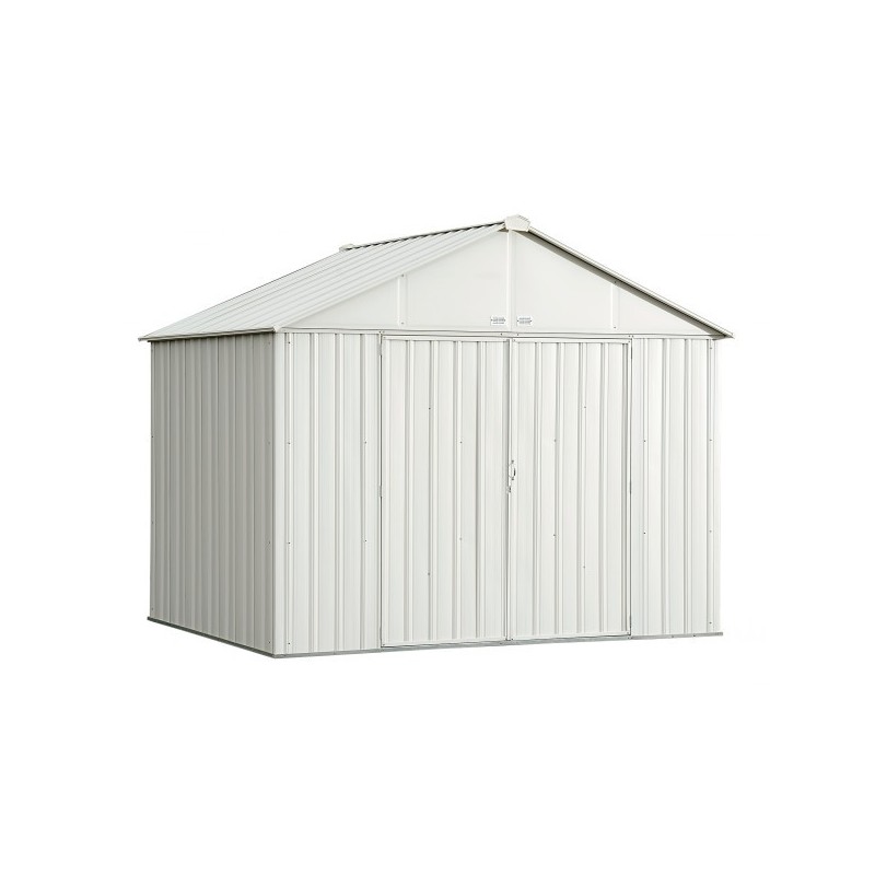 Arrow 10x8 Ezee Storage Shed Kit - Extra High Gable, 72 in Walls, Vents, Cream - (EZ10872HVCR)