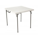 Lifetime 34" Fold-In-Half Card Table - White Granite (80273)