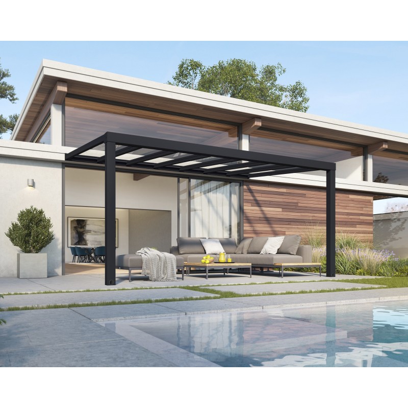 Palram 11x17 Stockholm Patio Cover Kit - Gray/Clear (HG9455)