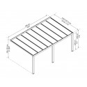 Palram 11x19 Stockholm Patio Cover Kit - Gray/Clear (HG9459)