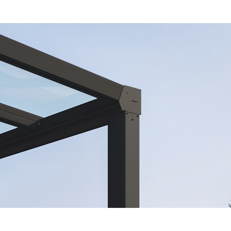 Palram 11x27 Stockholm Patio Cover Kit - Gray/Clear (HG9464)