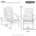 Lifetime Adirondack Chair - Rustic Brown (60289)