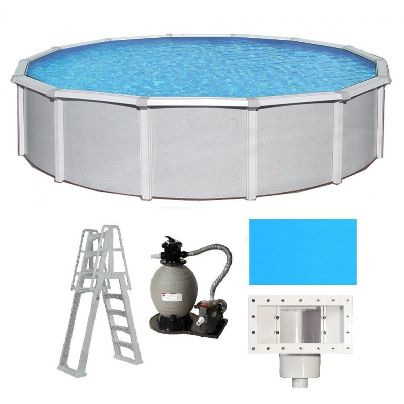 Blue Wave Samoan 27' Round 52 A/G Pool Package (NB1645-PKG)