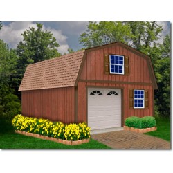 Best Barns West Virginia 16x28 Wood Storage Shed Kit (westvirginia_1628)