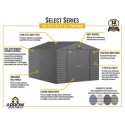 Arrow 10x12 Select Steel Storage Shed Kit - Sage Green (SCG1012SG)