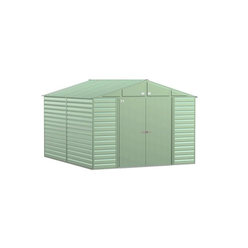 Arrow 10x12 Select Steel Storage Shed Kit - Sage Green (SCG1012SG)