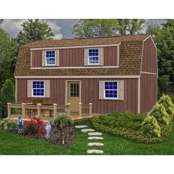 Best Barns Camp Reynolds 16x28 Wood Storage Shed Kit (campreynolds_16x28)