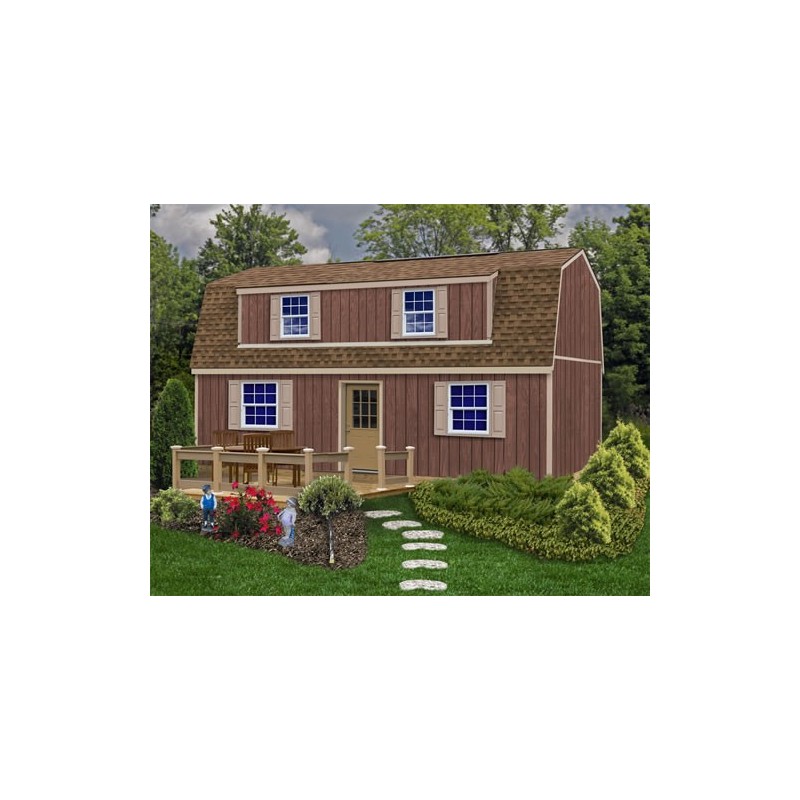 Best Barns Camp Reynolds 16x32 Wood Storage Shed Kit (campreynolds_16x32)