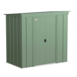 Arrow 6x4 Classic Steel Storage Shed Kit - Sage Green (CLP64SG)