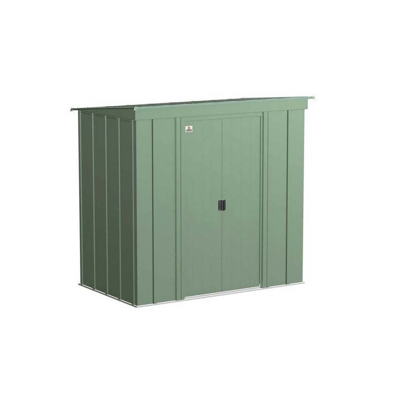Arrow 6x4 Classic Steel Storage Shed Kit - Sage Green (CLP64SG)