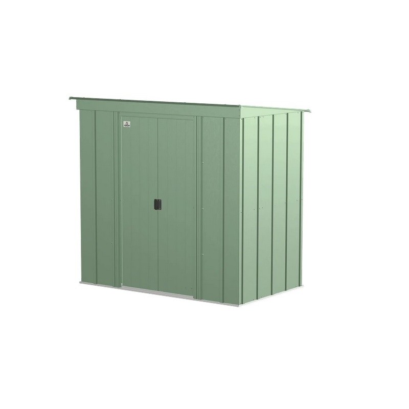 Arrow 6x4 Classic Steel Storage Shed Kit - Sage Green (CLP64SG)
