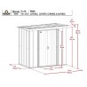 Arrow 6x4 Classic Steel Storage Shed Kit - Sage Green (CLP64SG) Arrow 6x4 Classic Steel Storage Shed Kit - Sage Green (CLP64SG)
