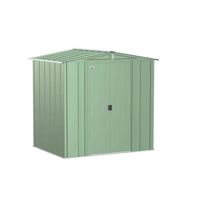 Arrow 6x5 Classic Steel Storage Shed Kit - Sage Green (CLG65SG)