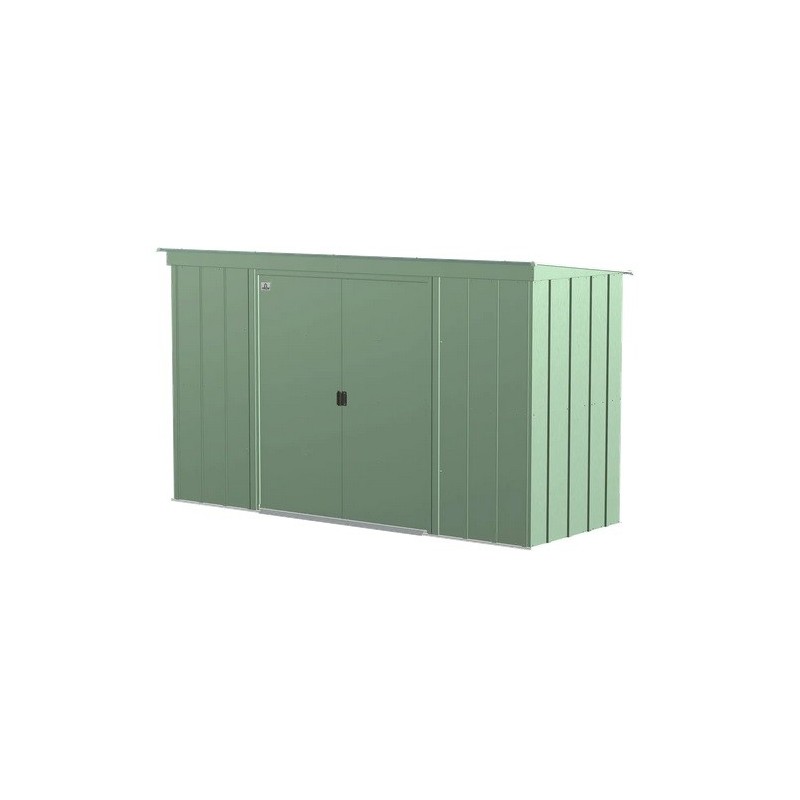 Arrow 10x4 Classic Steel Storage Shed Kit - Sage Green (CLP104SG)