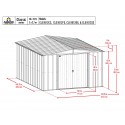 Arrow 10x12 Classic Steel Storage Shed Kit - Sage Green (CLG1012SG)