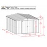 Arrow 10x12 Classic Steel Storage Shed Kit - Sage Green (CLG1012SG) Arrow 10x12 Classic Steel Storage Shed Kit - Sage Green (CLG1012SG)