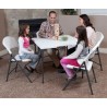 Lifetime 34" Fold-In-Half Card Table - White Granite (80273) Lifetime 34" Fold-In-Half Card Table - White Granite (80273)