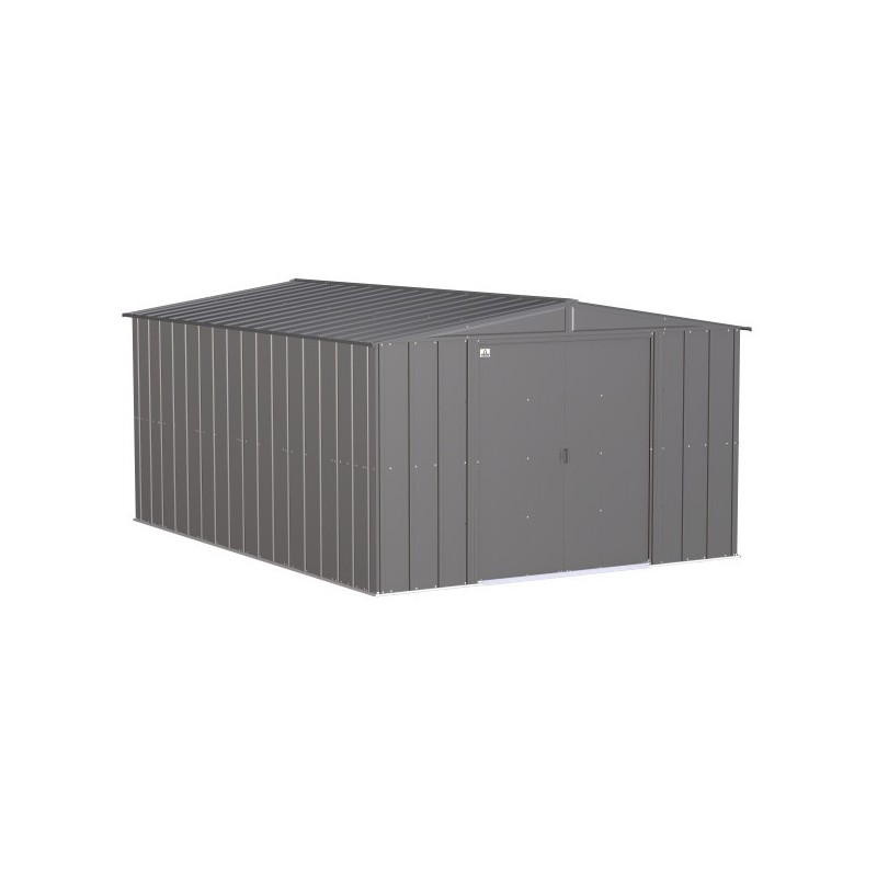 Arrow 10x14 Classic Steel Storage Shed Kit - Charcoal (CLG1014CC)