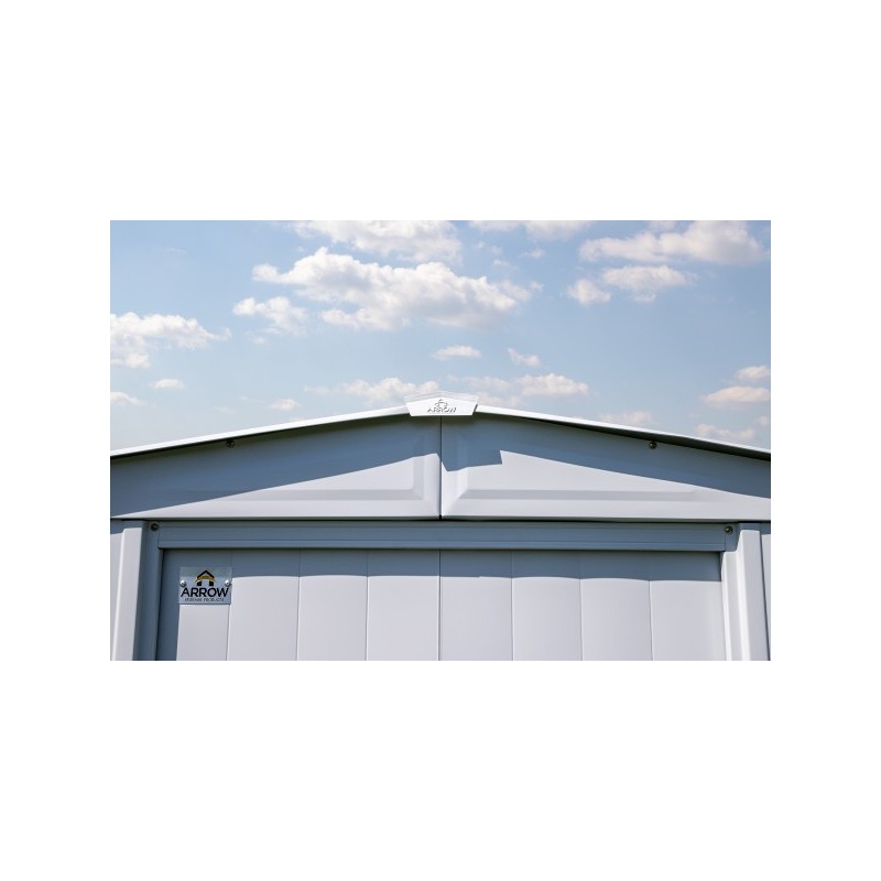 Arrow 10x14 Classic Steel Storage Shed Kit - Flute Grey (CLG1014FG)