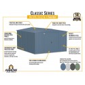 Arrow 10x12 Classic Steel Storage Shed Kit - Charcoal (CLG1012CC)