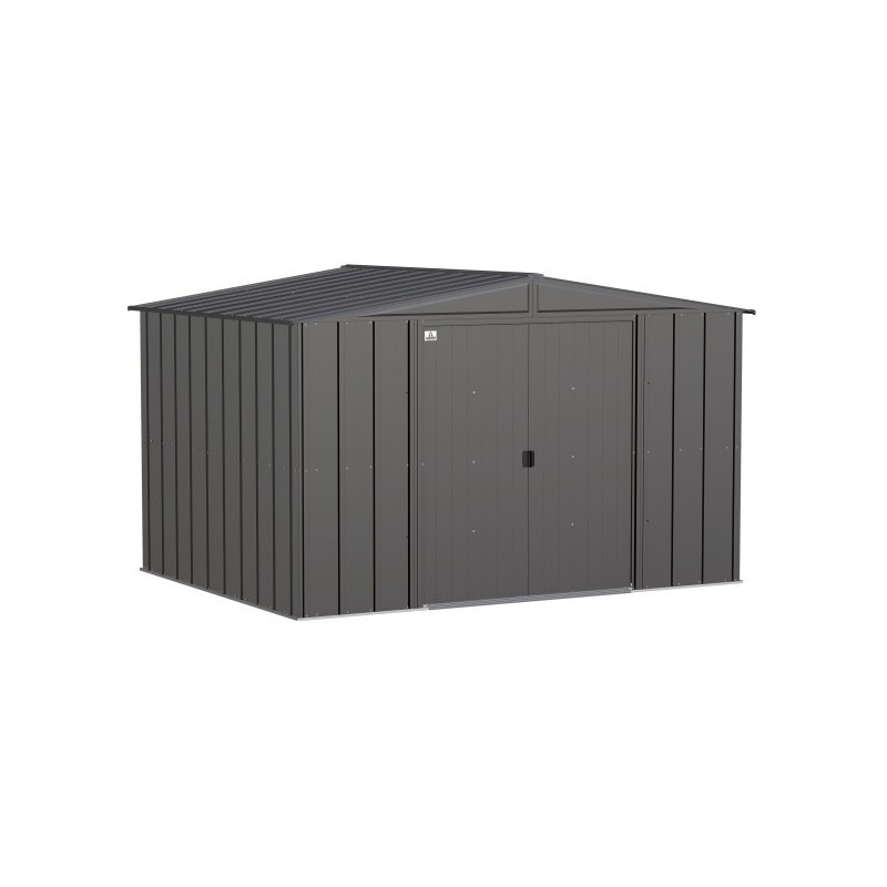 Arrow 10x8 Classic Steel Storage Shed Kit - Charcoal (CLG108CC)